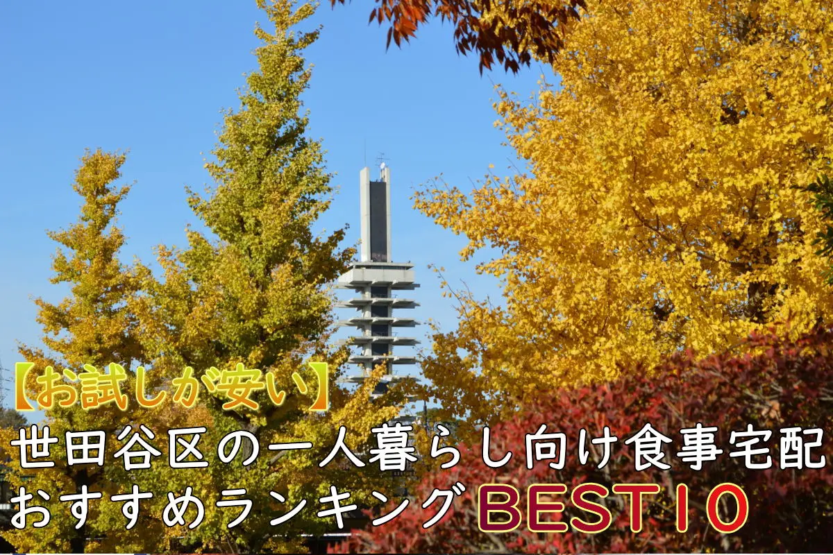 【お試しが安い】世田谷区の一人暮らし食事宅配おすすめランキングBEST10
